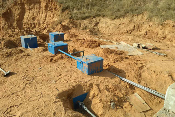 地埋式一體化生活污水處理設備安裝使用現場