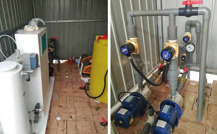 河北滄州地埋式污水處理設備設備間安裝圖片