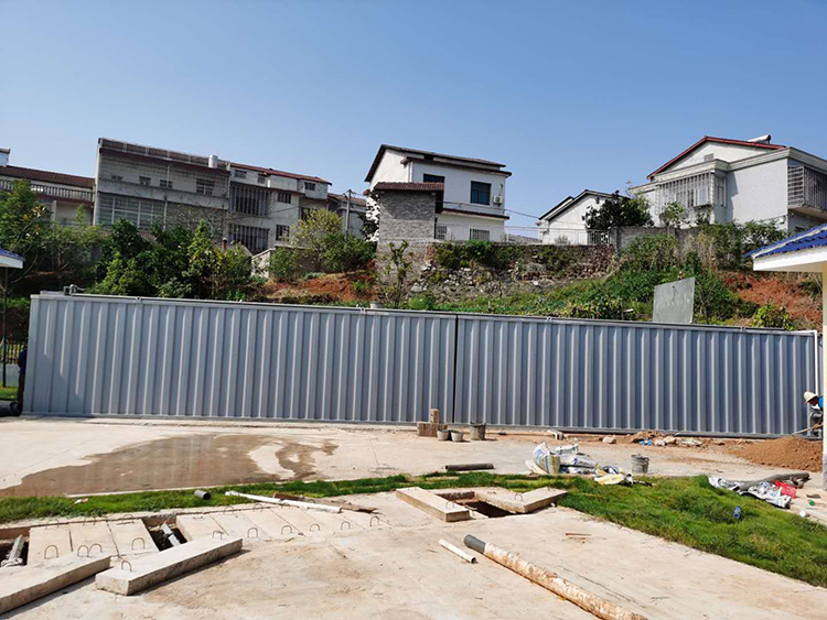 一體化污水處理設備安裝現場